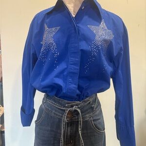 Blue Star Embellished Shirt